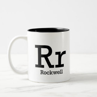 Alfabeto de la taza de la tipografía - Rockwell