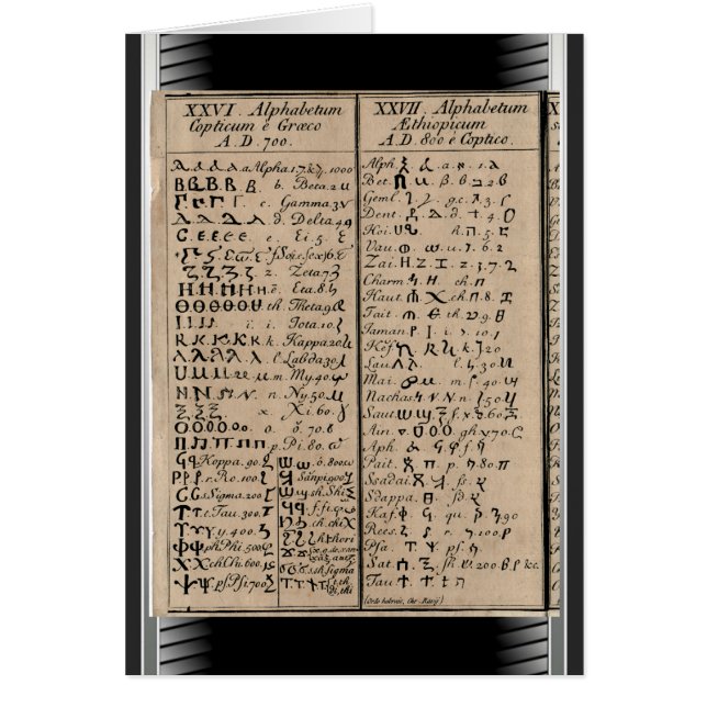 Alfabeto etíope-copto (Frente)