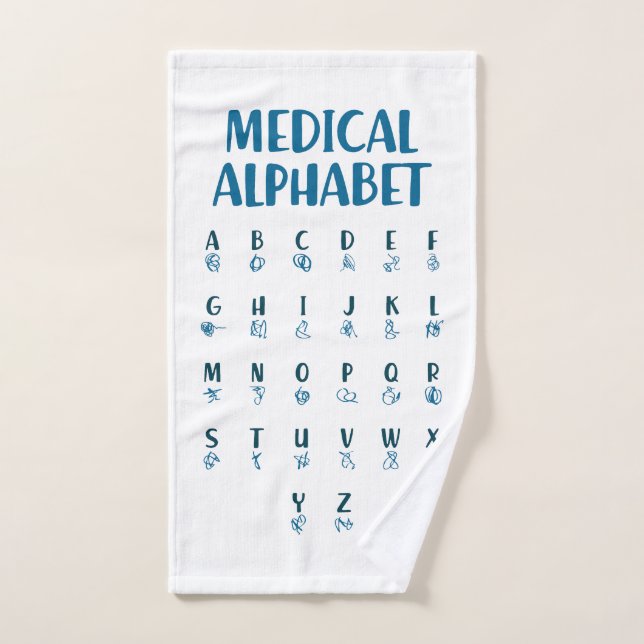 Alfabeto Médico (Toalla de mano)