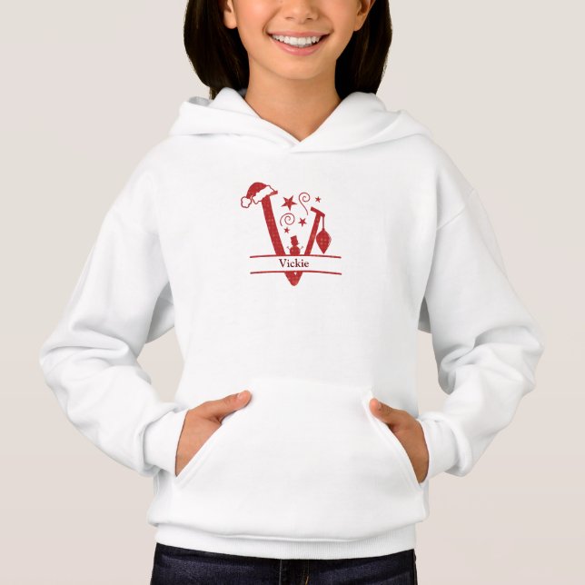 Alfabeto personalizar Funny V Navidades (Anverso)