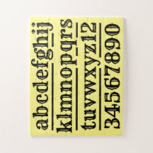 Alfabeto y numeración diseños rompecabezas rompeca