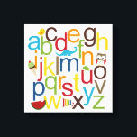 Alfabetos modernos Arte de Pared Infantil<br><div class="desc">Este arte de tela de diseño,  con ilustraciones adorables y alfabetos vivos y modernos,  hará que la habitación de los niños o la sala de juegos estén decorados. ¡Genial como regalo! Diseño © berryberrysweet.com Diseño exclusivo de © berryberrysweet.com</div>