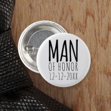 Alfiler de botón para boda de hombre de honor mode