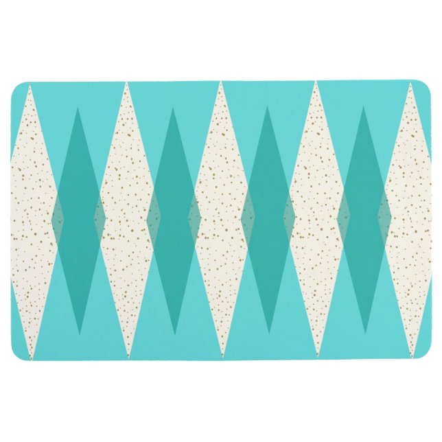 Alfombra Alfombrilla de auto Argyle moderna de mediados del (Anverso)