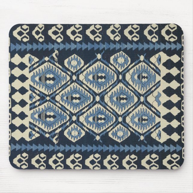 Alfombra azul persa turca oriental (Frente)