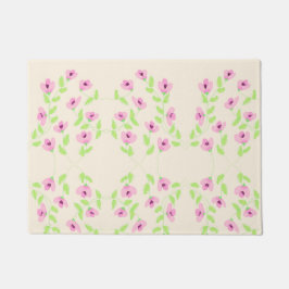 Alfombra con flores rosadas bonitas