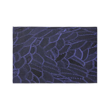 Alfombra de área negra y azul