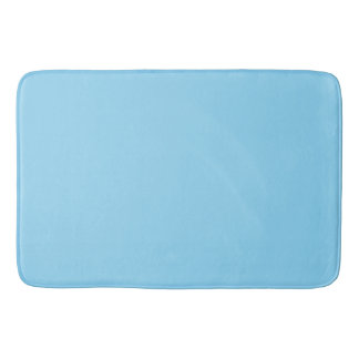 Alfombra de baño azul claro