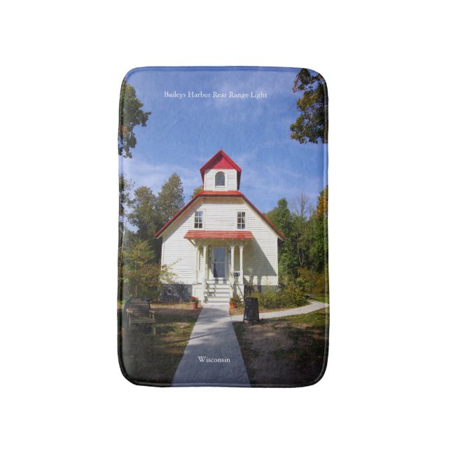 alfombra de baño Baileys Harbor Rear Range Light (Frente vertical)