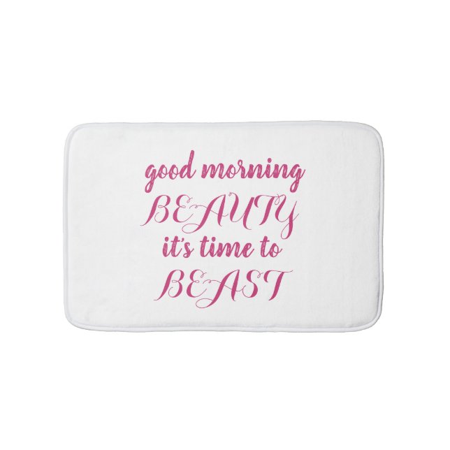 Alfombra de baño - bestia de la belleza (Anverso)