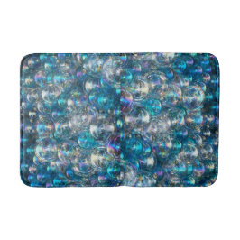 Alfombra de baño Burbujas azul acuatica