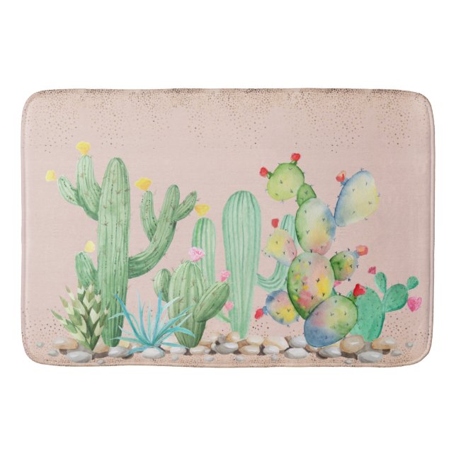 Alfombra de baño Cactus del Suroeste (Anverso)