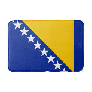 Alfombra de baño con bandera patriótica de Bosnia