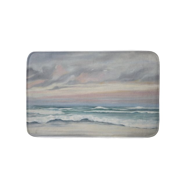 Alfombra de baño con escena de playa pintada (Anverso)