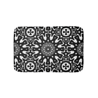 Alfombra de baño con estampado de mandala funky en