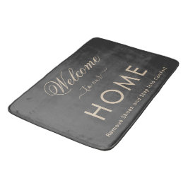 Alfombra de baño con guión personalizado elegante