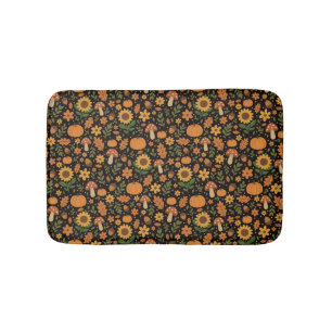 Alfombra de baño con patrón de otoño rústico dibuj