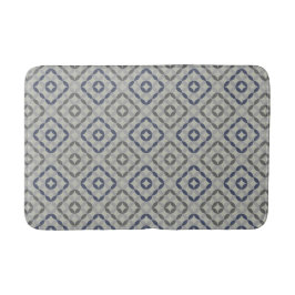 Alfombra de baño con patrón gris retro