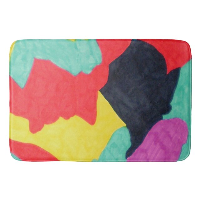 Alfombra de baño Criaturas Rojas (Anverso)