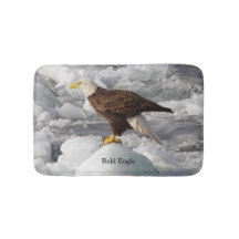 alfombra de baño de águila calva