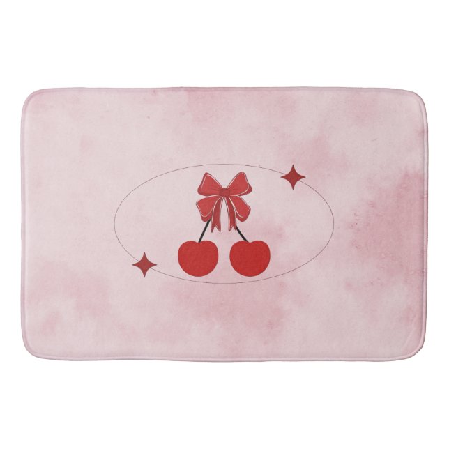 Alfombra de baño de cereza (Anverso)