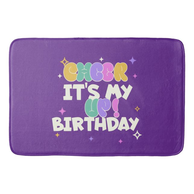 ALFOMBRA DE BAÑO DE CUMPLEAÑOS ÁNIMO  (Anverso)