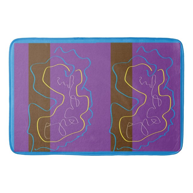 Alfombra de baño de diseño loco (Anverso)
