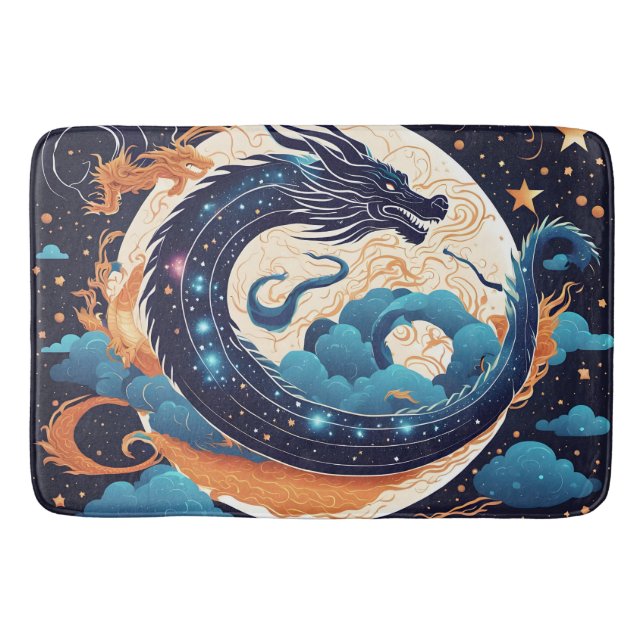 alfombra de baño de dragón lunar (Anverso)