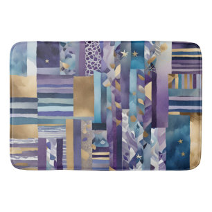 alfombra de baño de edredón con patchwork