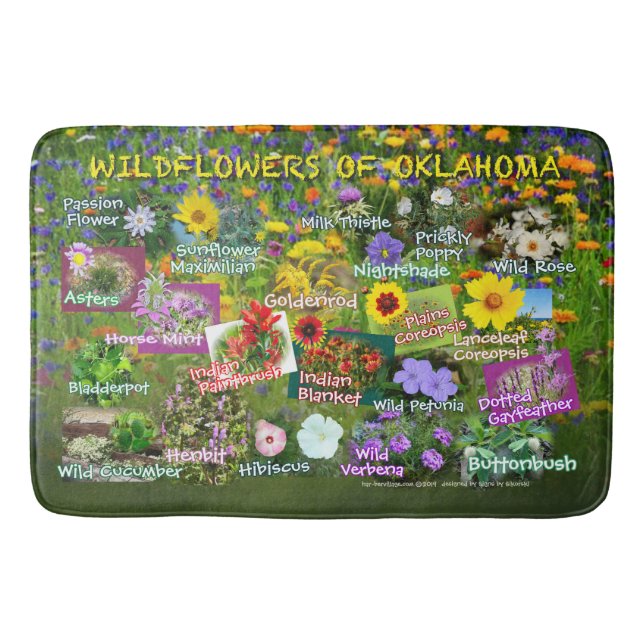 alfombra de baño de flores silvestres 26 (Anverso)