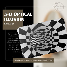 Alfombra de baño de ilusión óptica 3D