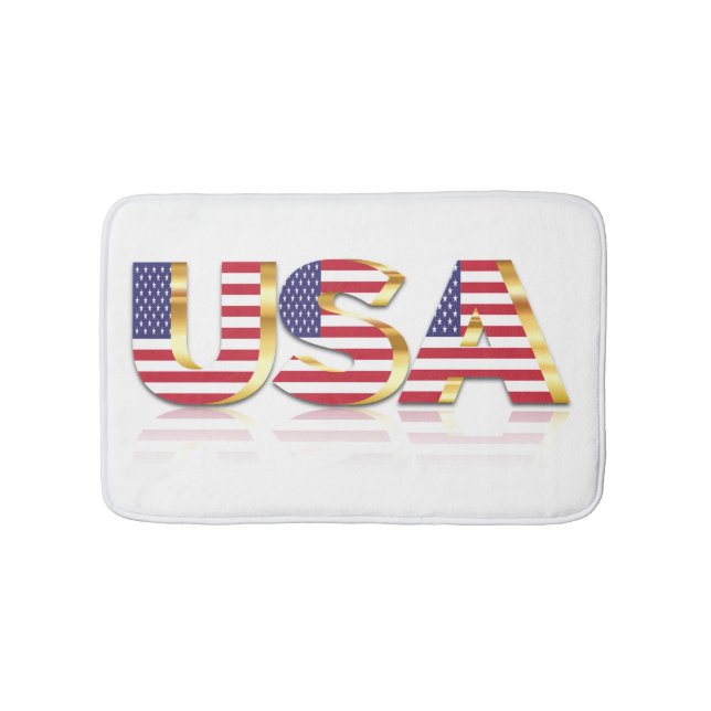 Alfombra de baño de la bandera de EE. UU. (Anverso)