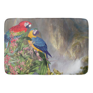 Alfombra de baño de la cascada de la fauna de los