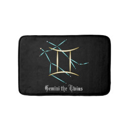 Alfombra de baño de la constelación zodiacal Gémin