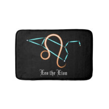 Alfombra de baño de la constelación zodiacal Leo