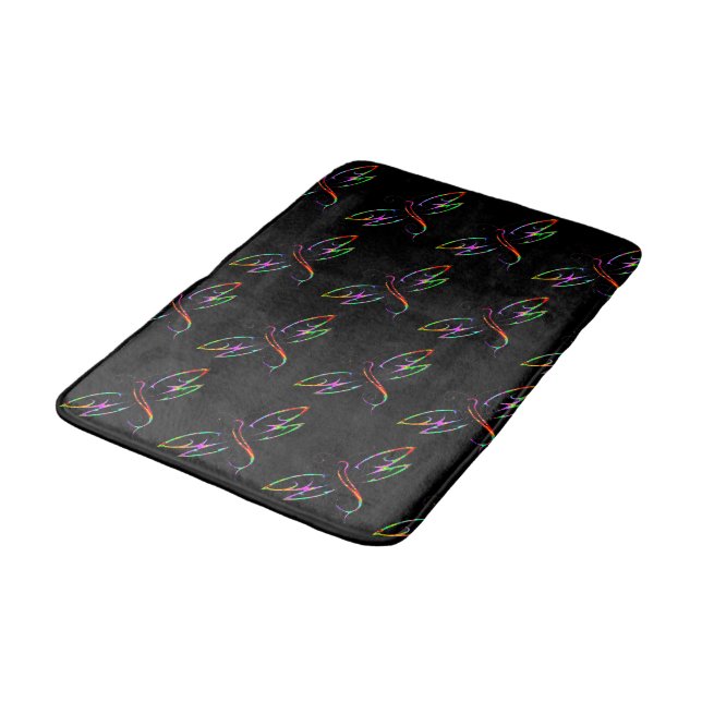 Alfombra de baño de libélulas coloridas (Angular)