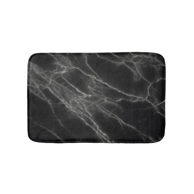 Alfombra de baño de mármol negro (Anverso)