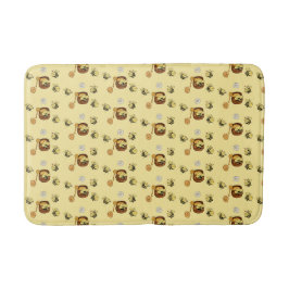 Alfombra de baño de miel dulce con abeja linda
