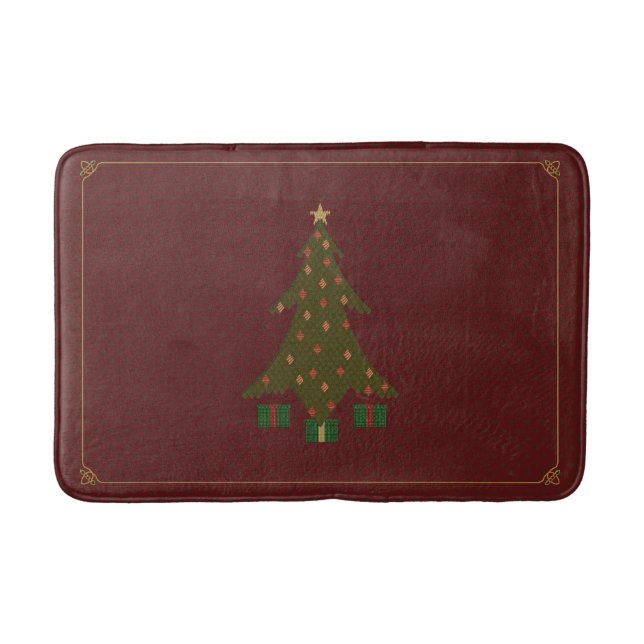 Alfombra de baño de Navidad acolchada (Anverso)