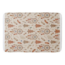 Alfombra de baño de Navidad Soñador Boho Rústica F
