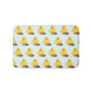 Alfombra de baño de patos amarillos