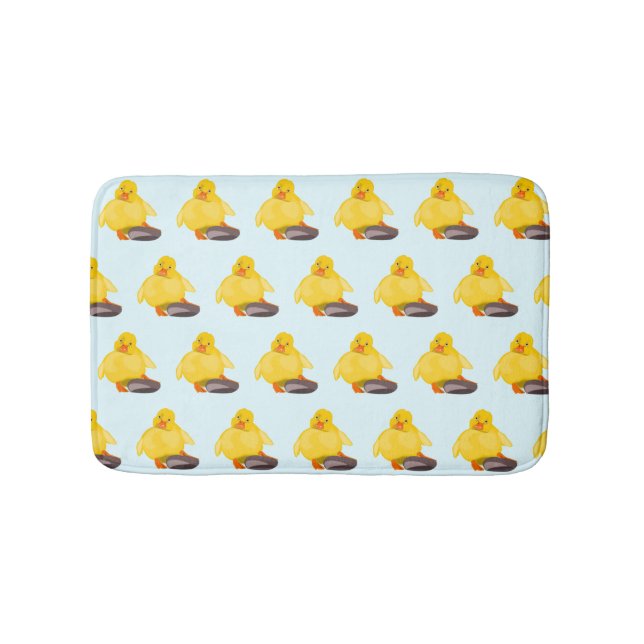 Alfombra de baño de patos amarillos (Anverso)