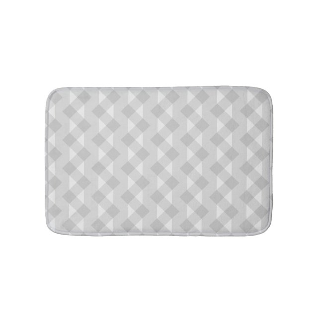 Alfombra de baño de patrón de pliegues gris geomét (Anverso)