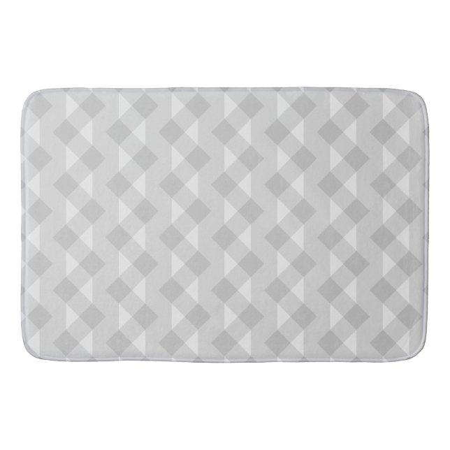 Alfombra de baño de patrón de pliegues gris geomét (Anverso)