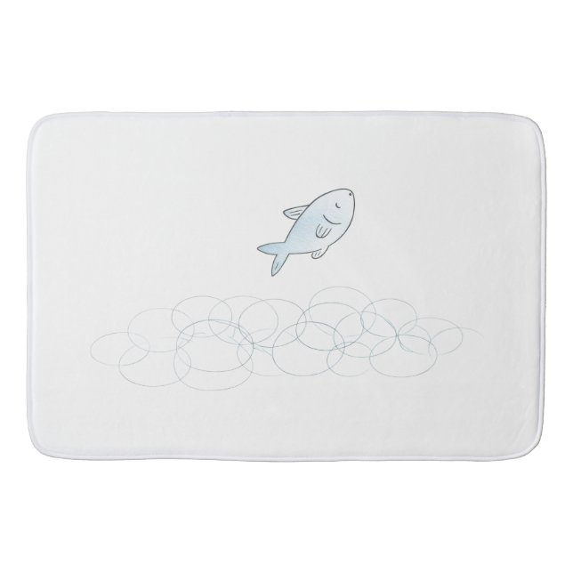Alfombra de baño de pez saltarín (Anverso)
