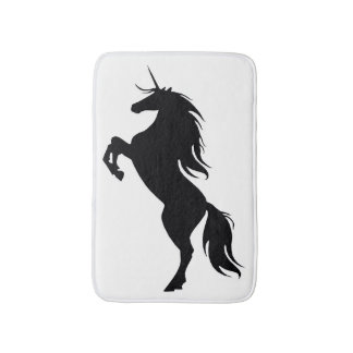 Alfombra de baño de silueta de unicornio de cría n