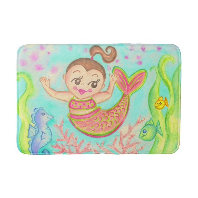 Alfombra de baño de sirena  (Anverso)