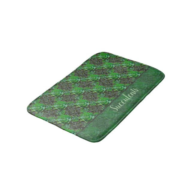 Alfombra de baño de suculentas verdes (Angular)