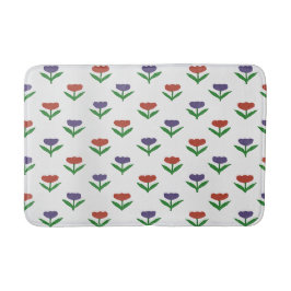 Alfombra de baño de tulipán colorido