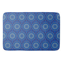 Alfombra de Baño Decorativa Azul